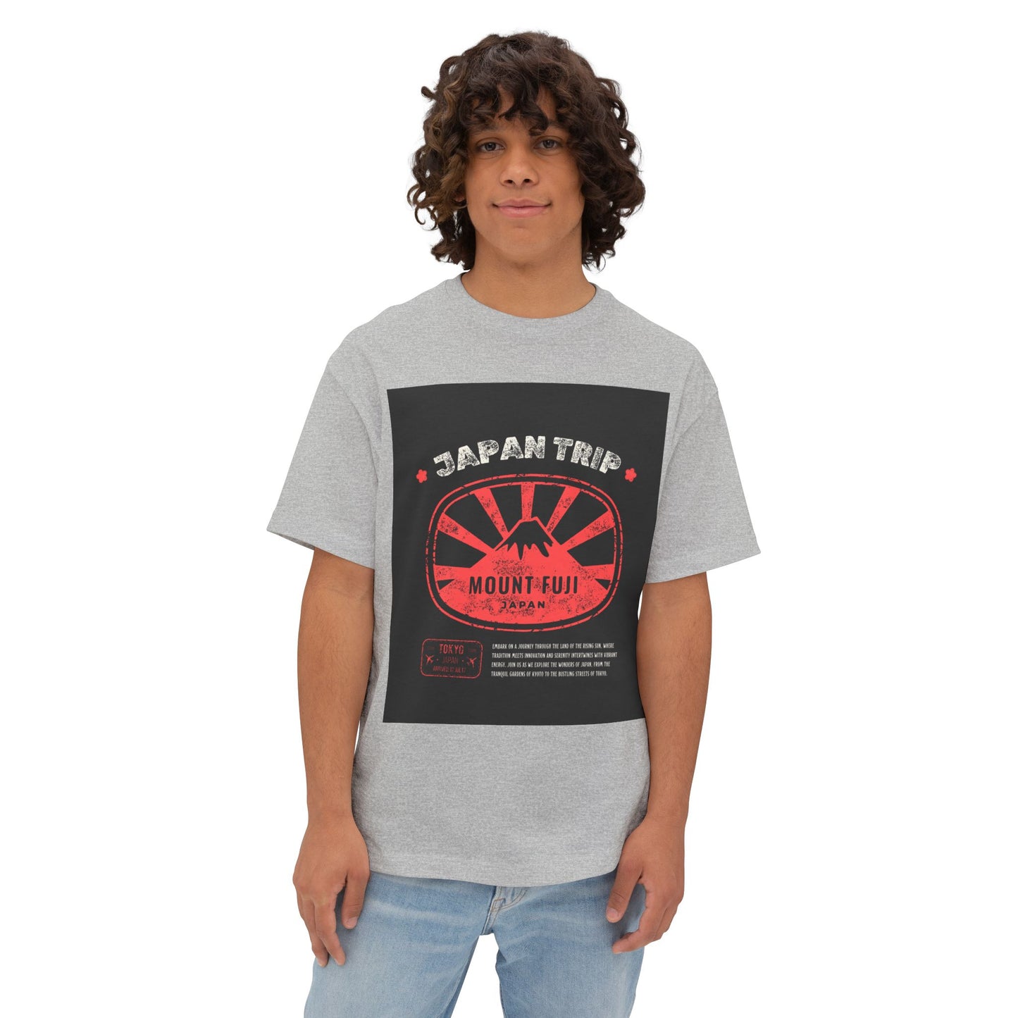 Japan Trip Oversized Tee, Travel Shirt, Unisex Graphic Tee, Mount Fuji Apparel, Casual Summer Top, Vacation Wear, Gift for Travelers