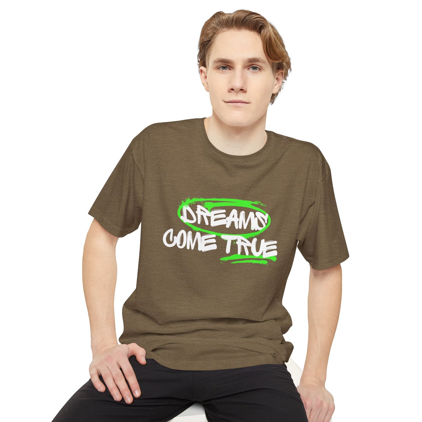 Dreams Come True Unisex Long Body Urban Tee - Relaxed Fit Graphic Tee for Casual Wear, Streetwear, Gift for Dreamers, Motivational