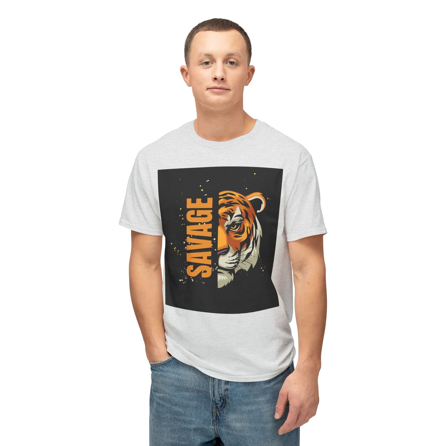 Savage Tiger Unisex T-Shirt, Graphic Tee, Animal Lover Shirt, Trendy Fashion, Gift for Him/Her, Wild Style Clothing