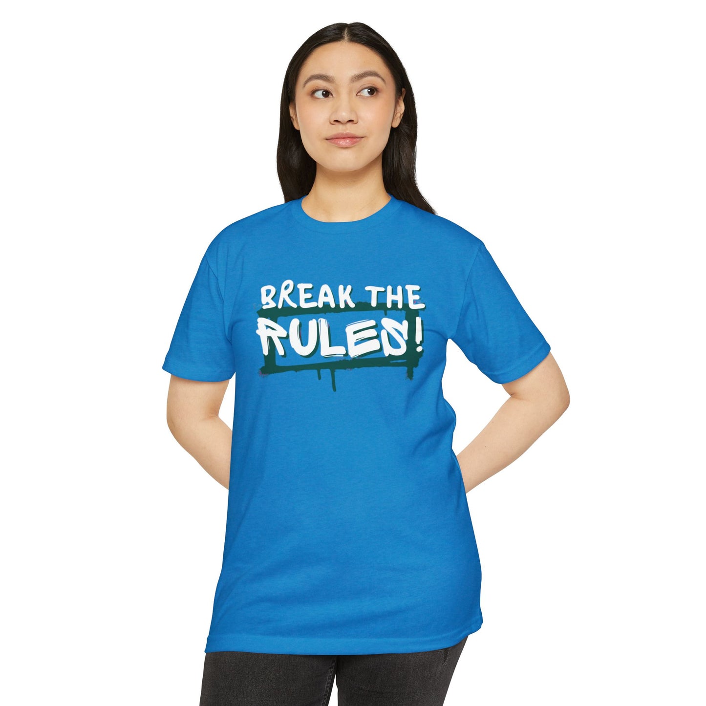 Break the Rules Graphic Tee, Unisex T-Shirt for Trendsetters, Casual Everyday Wear, Gift for Teens, Fun Statement Shirt