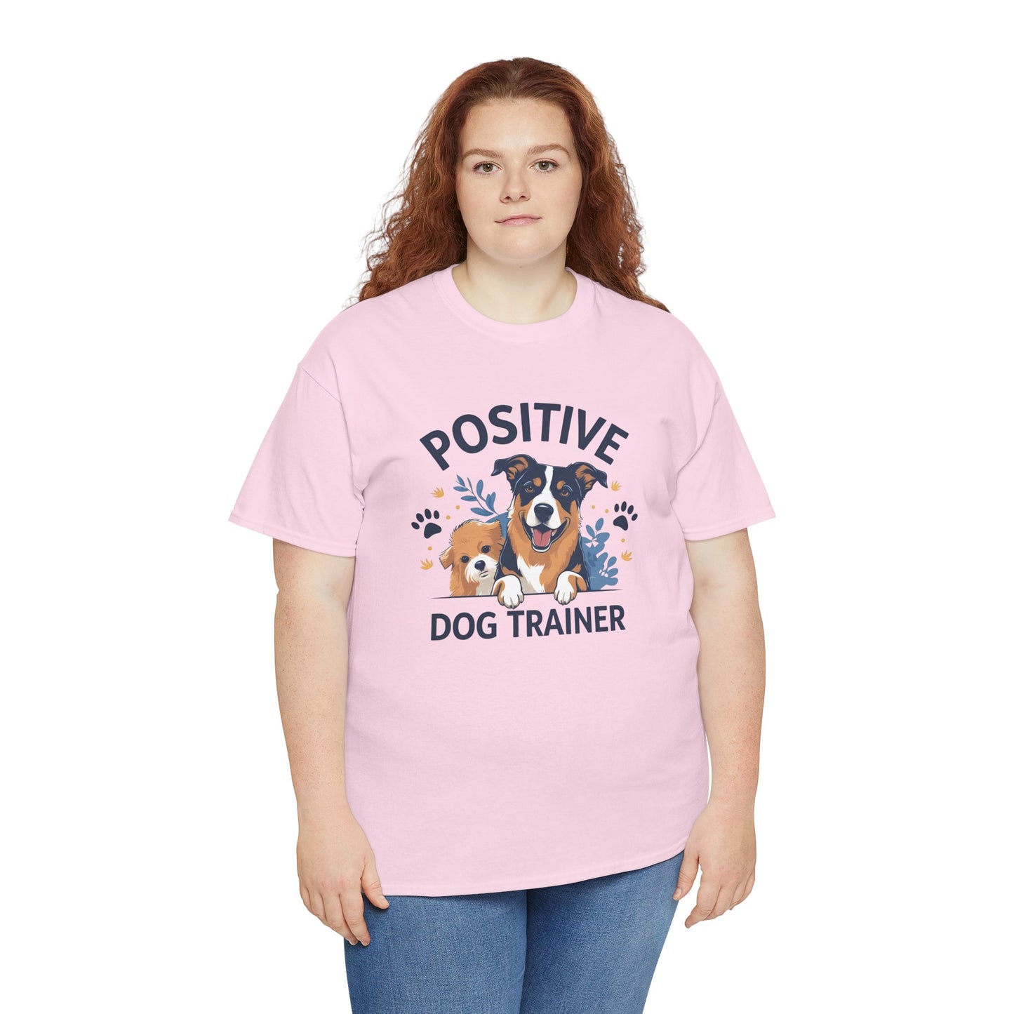 Positive Dog Trainer Tee, Dog Lover Gift, Unisex Cotton T-Shirt, Pet Training Apparel, Animal Care, Casual Dog Shirt