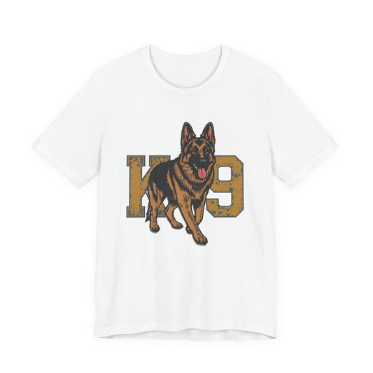 K9 Dog Lover German Shepherd Tee, Pet Owner Gift, Unisex Jersey Shirt