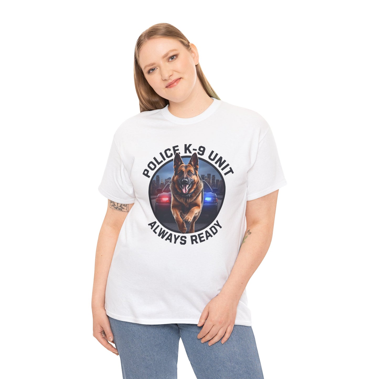 Police K-9 Unit Tee, Always Ready Graphic Tee, Dog Lover Gift, Police Support Shirt, Police Dog Merchandise