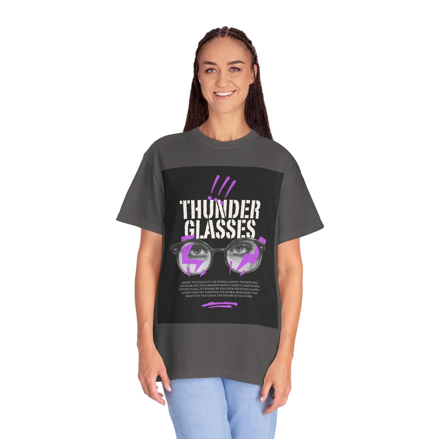 Thunder Glasses Unisex T-Shirt | Retro Graphic Tee for Music Lovers, Gift for Birthdays, Festivals, Unisex Style, Casual Wear