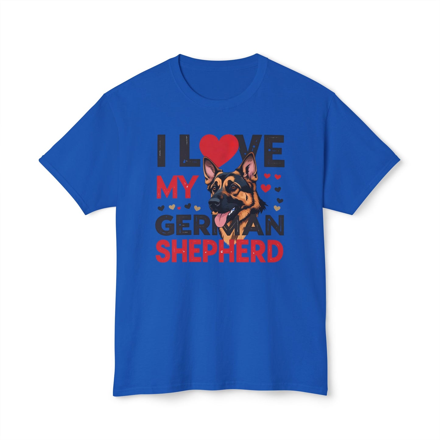 I Love My German Shepherd T-Shirt, Cute Dog Lover Gift, Pet Parent Apparel, Dog Adoption Celebration, Canine Lover's Tee