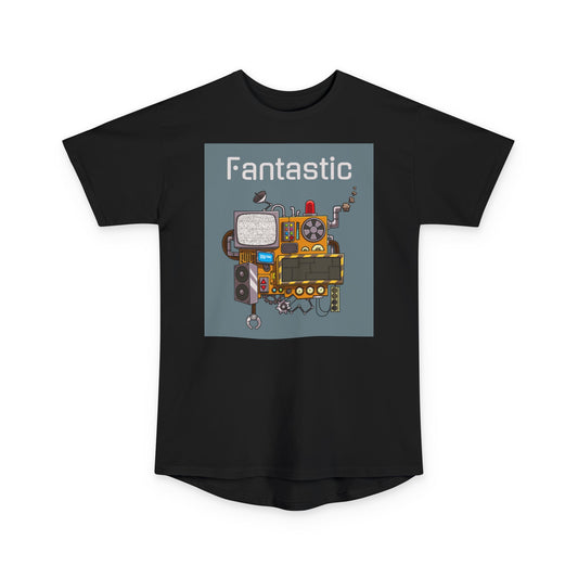 Fantastic Vibe Unisex Long Body Urban Tee, Streetwear, Graphic Tee, Gift for Music Lovers, Casual Wear, Unique Fashion Statement