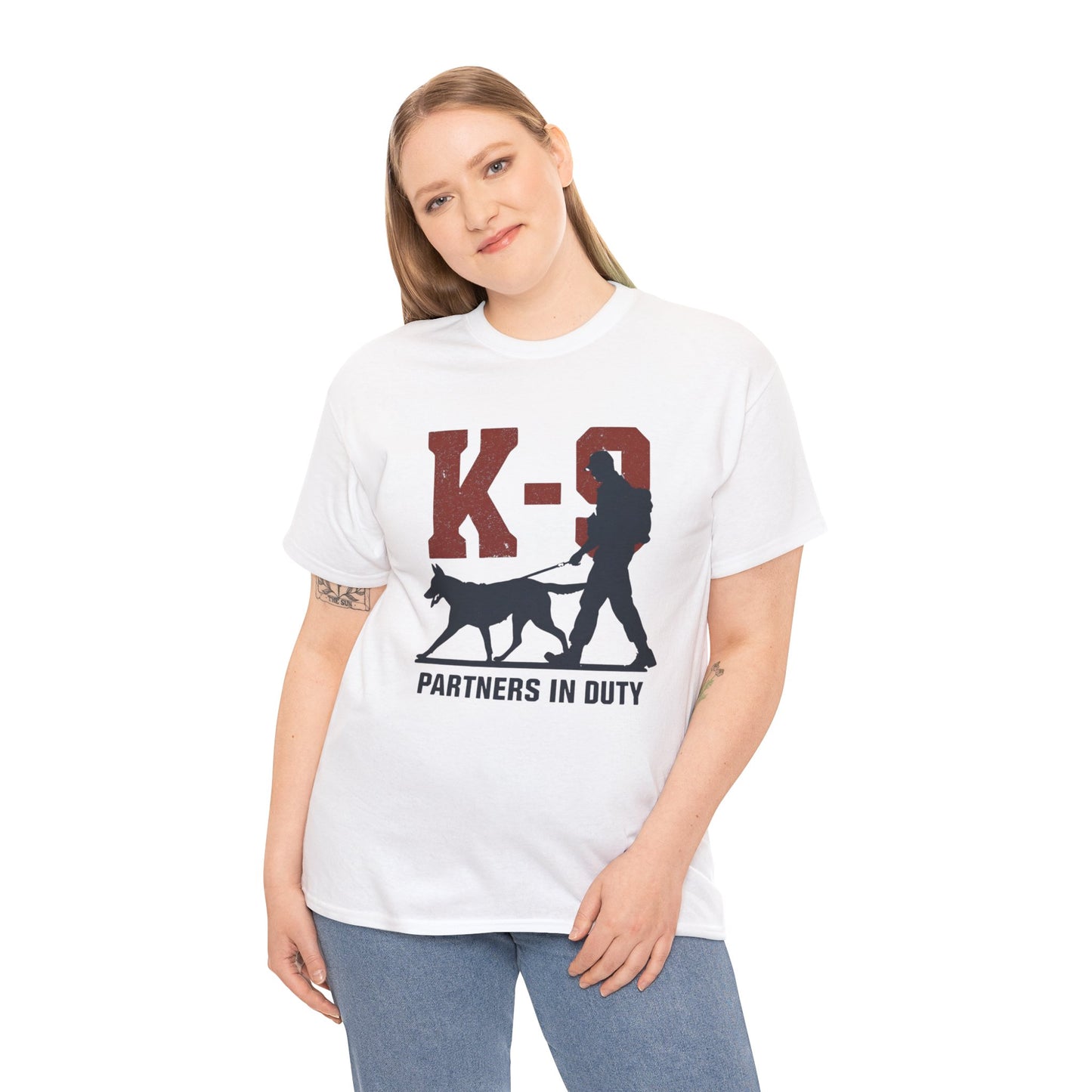K-9 Partners in Duty Tee, Dog Handler T-Shirt, Dog Lover Tee, Police Dog Apparel, Dog Owner T-Shirt