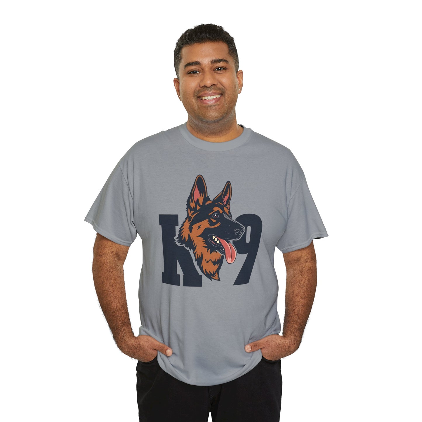 German Shepherd K9 Lover Unisex Heavy Cotton Tee | Dog Owner Gift, Dog Lover Apparel