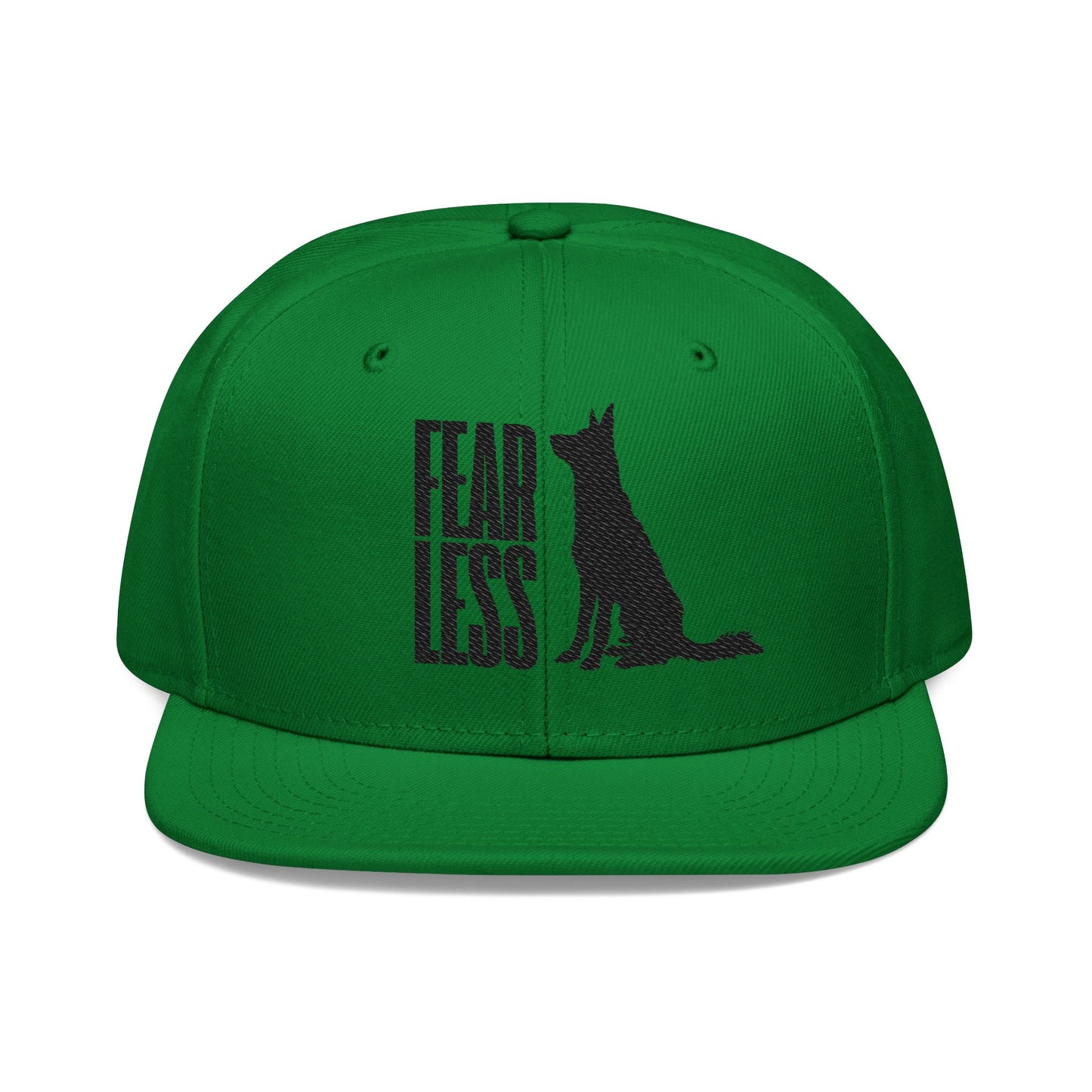 German Shepherd Embroidered Snapback Hat - Fearless
