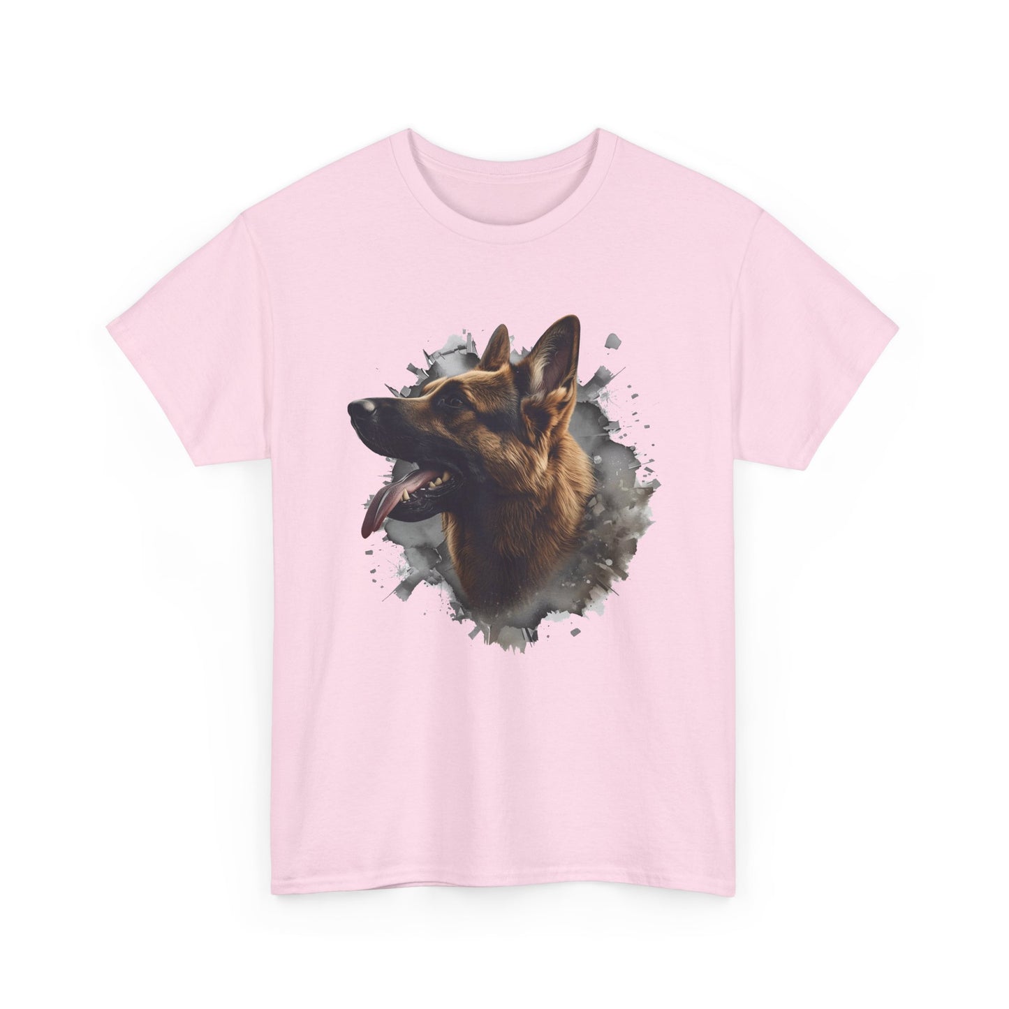 German Shepherd Lover Tee With 3D Design, Unisex Cotton Shirt, Dog T-Shirt, Pet Lovers Gift, Animal Enthusiast Apparel