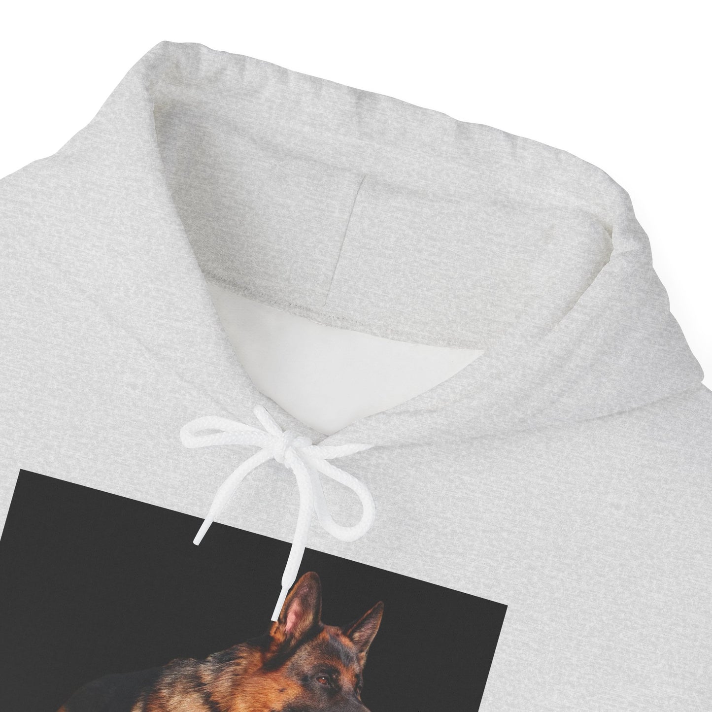 Unisex Dog Lover Hoodie With a Showline German Shepherd Leaving Tongue Out Standing for a Pose