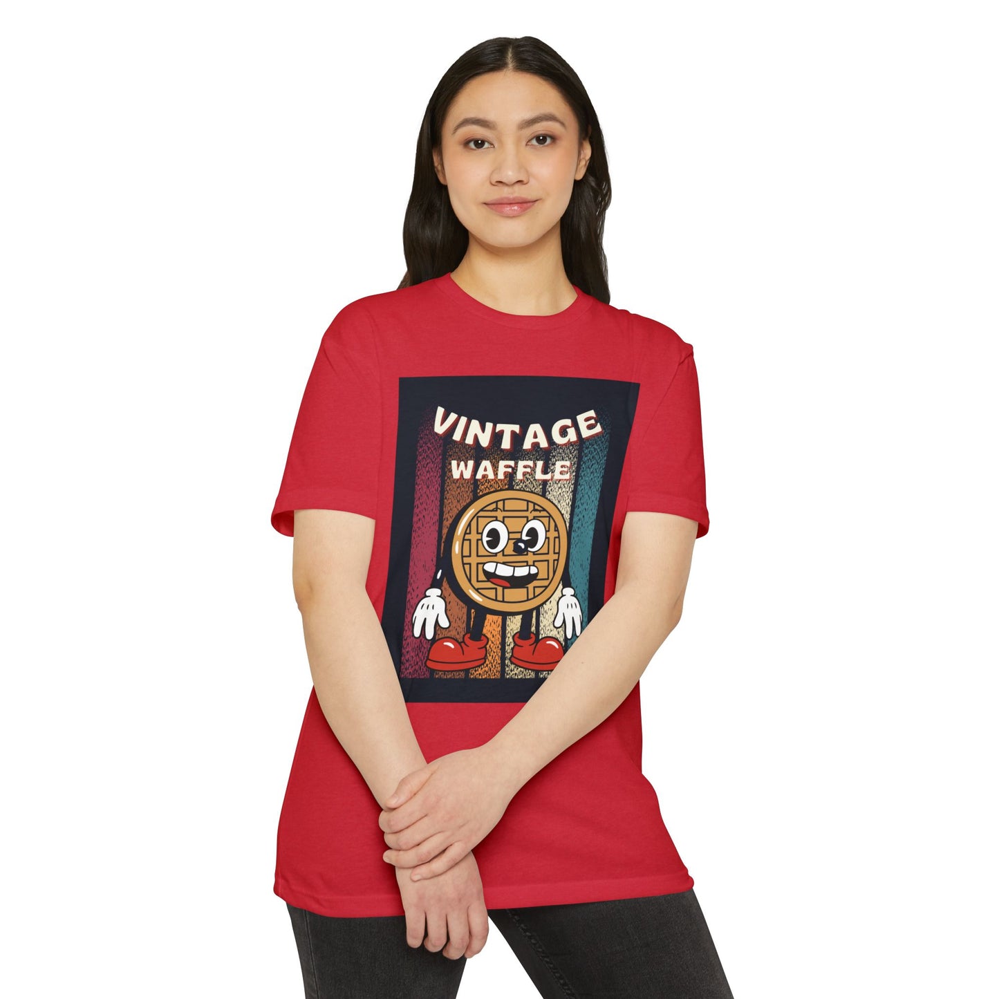 Vintage Waffle Unisex T-Shirt, Fun Retro Tee, Foodie Apparel, Perfect Gift for Breakfast Lovers, Casual Everyday Wear, Unique Graphic Shirt
