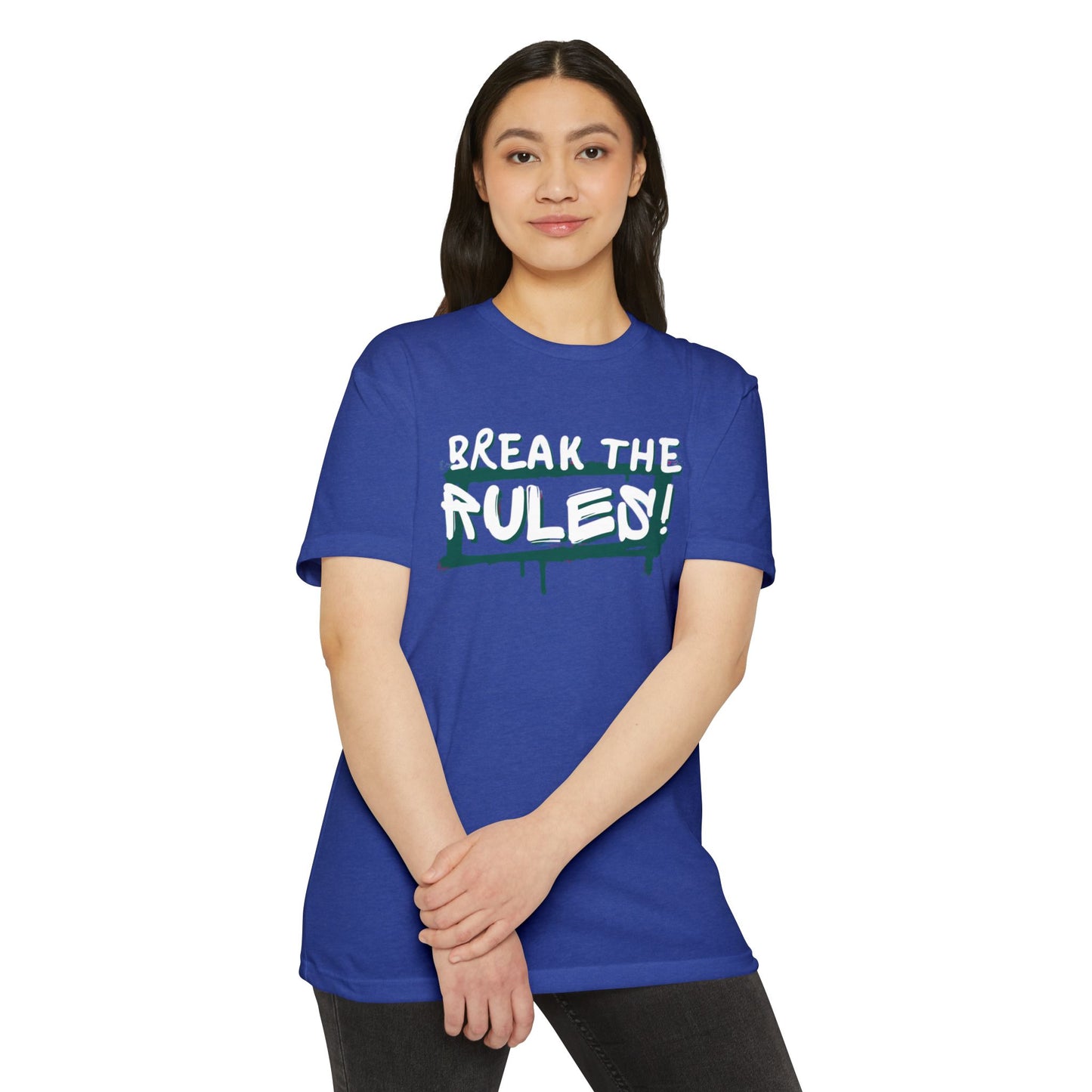Break the Rules Graphic Tee, Unisex T-Shirt for Trendsetters, Casual Everyday Wear, Gift for Teens, Fun Statement Shirt