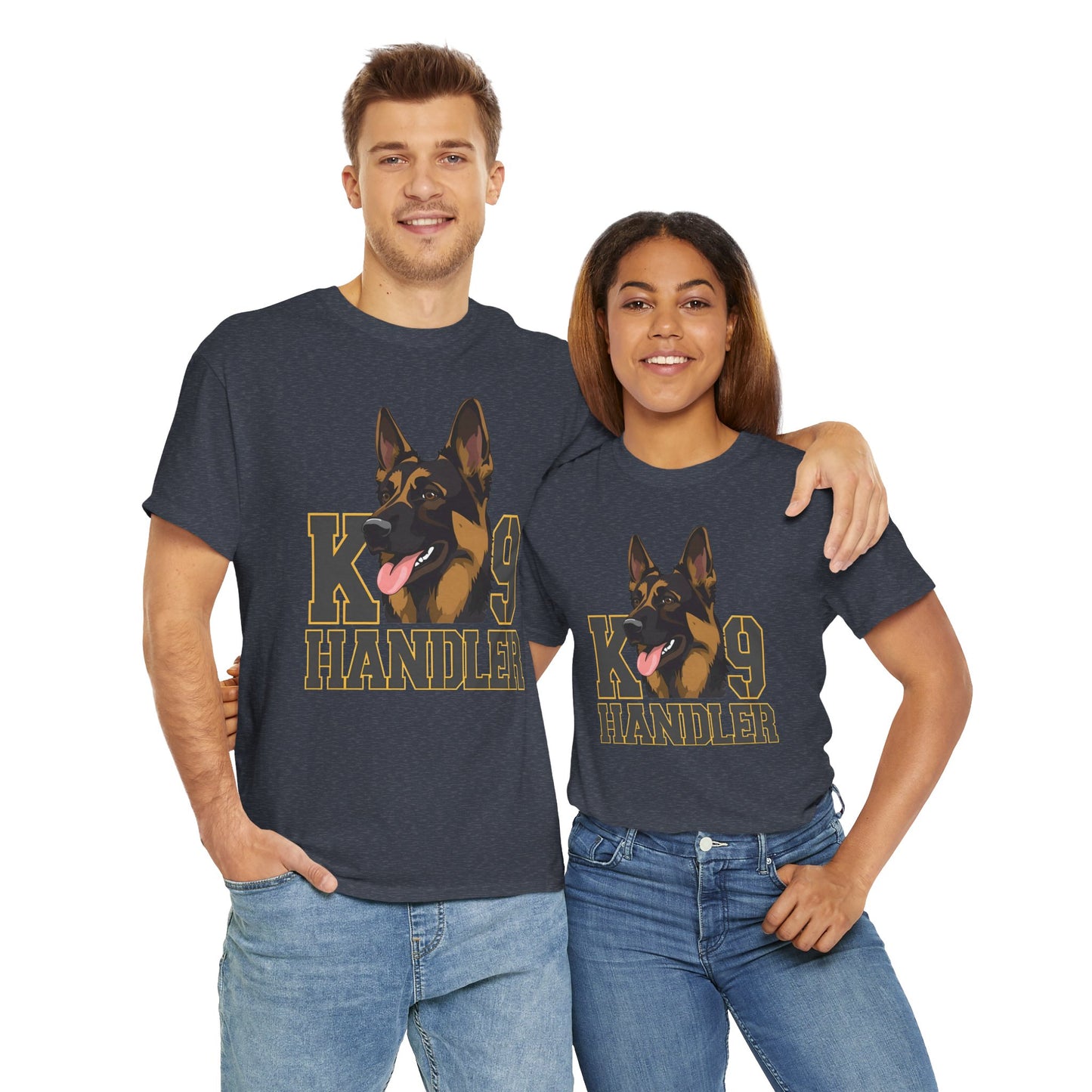 German Shepherd K9 Handler Tee, Perfect for Dog Lovers, Gift for Pet Owners, Unisex Cotton T-Shirt