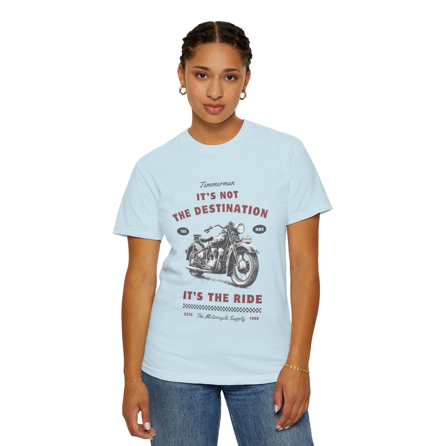 Vintage Motorcycle Ride T-Shirt - It's Not The Destination It's The Ride, Gift for Bikers, Adventure Clothing, Road Trip Outfit