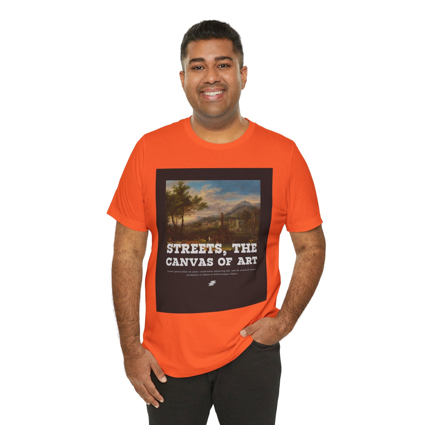 Artistic Graphic Tee - Streets, the Canvas of Art | Unisex Short Sleeve Shirt, Gift for Artists, Art Lovers, Casual Wear, Unique Gifts