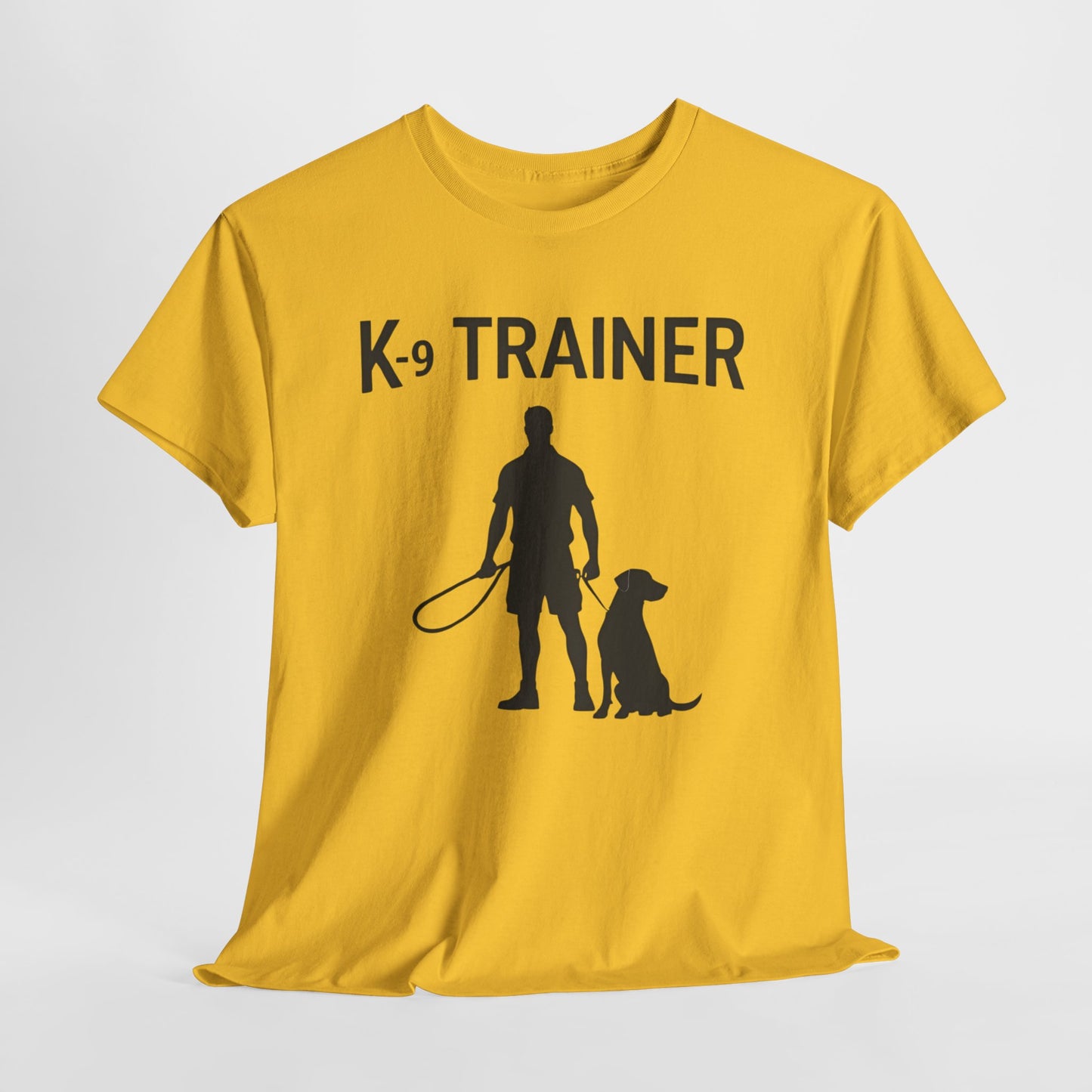 K-9 Trainer Heavy Cotton T-Shirt, Dog Owner Gift, Police Dog Shirt, Animal Enthusiast Apparel, Casual Style Tee