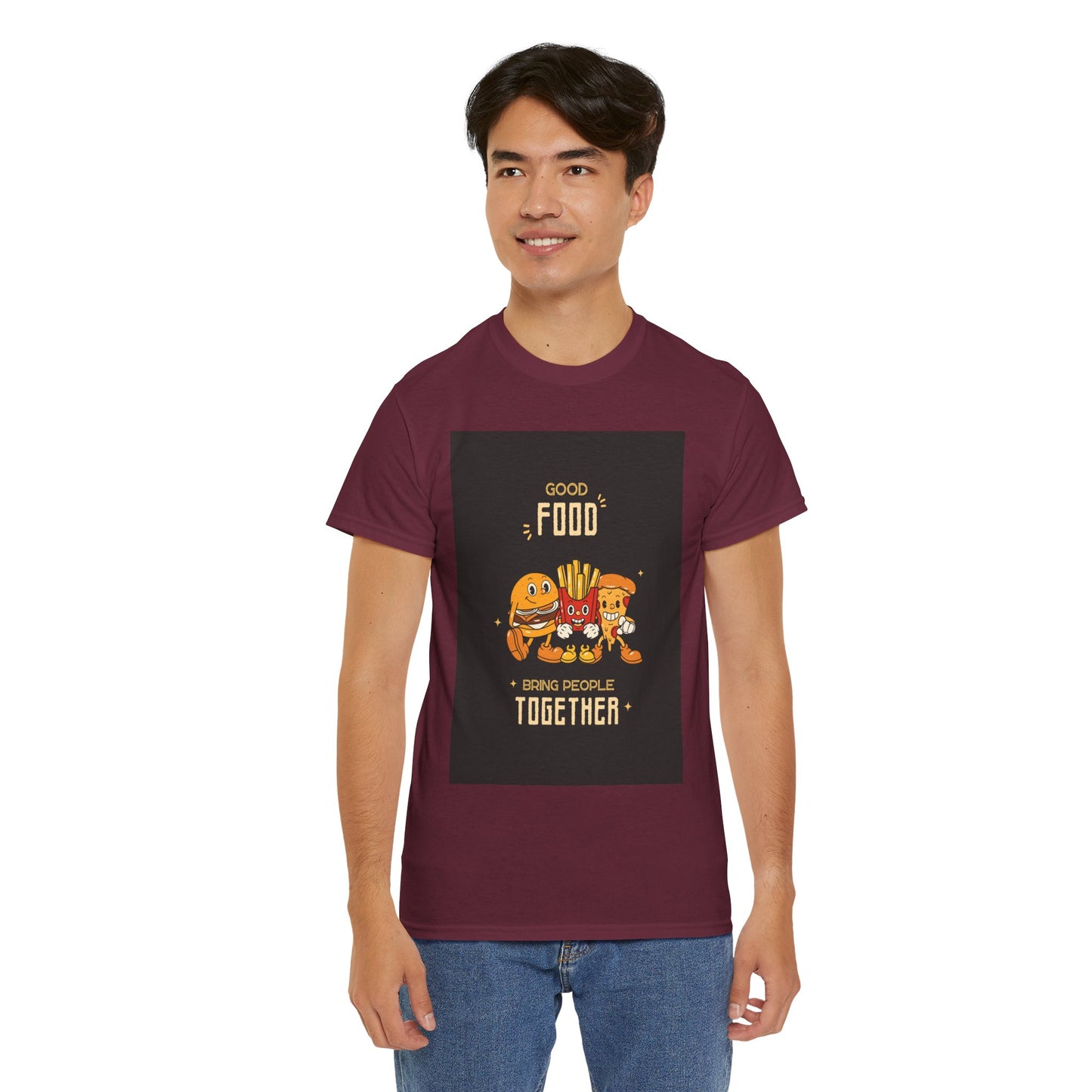 Good Food Unisex Tee | Fun Foodie Shirt, Gift for Food Lovers, Casual Wear, Kitchen Humor, BBQ Party