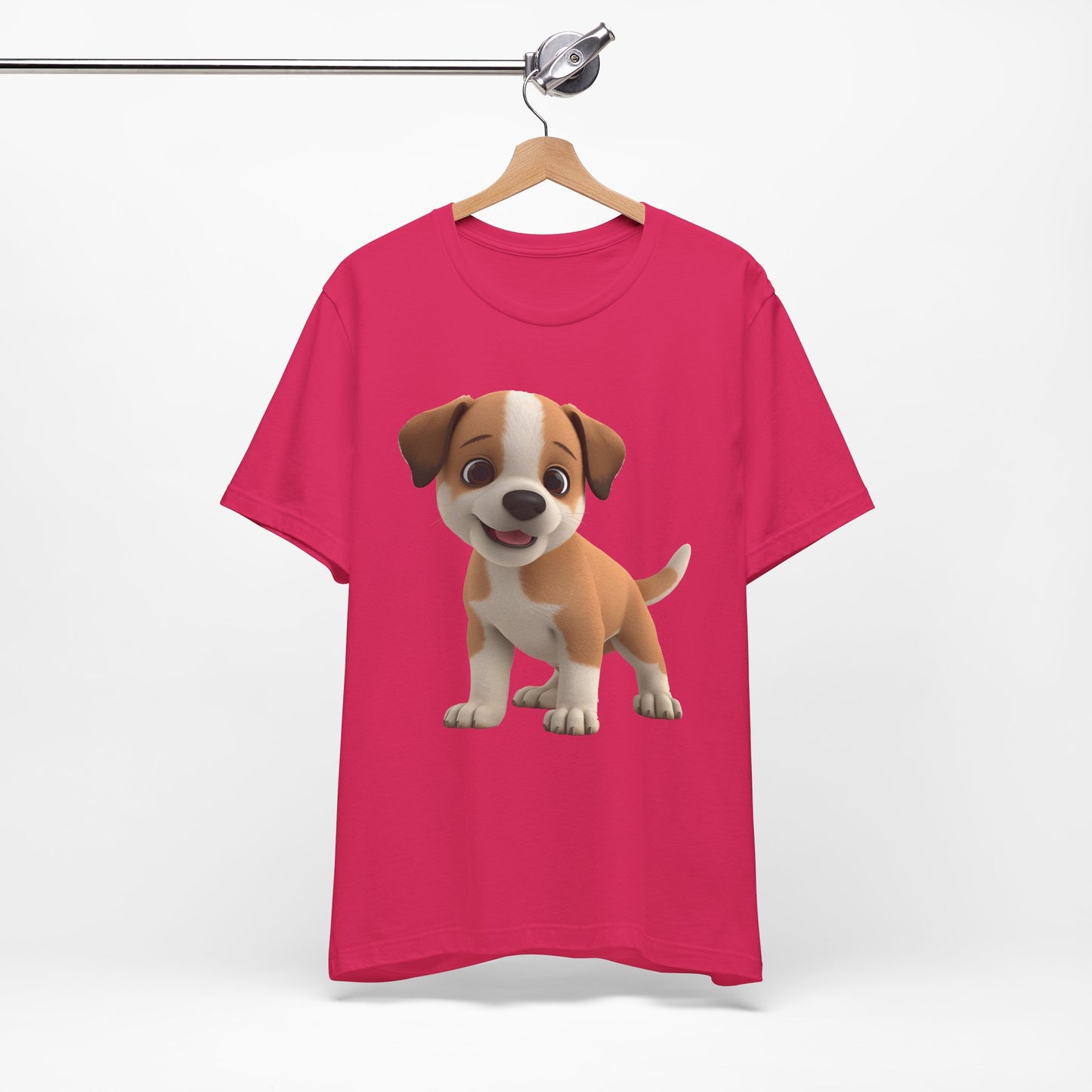 Cute Dog 3D Graphic Tee, Fun Animal Shirt, Dog Lover Gift, Playful Fashion Statement