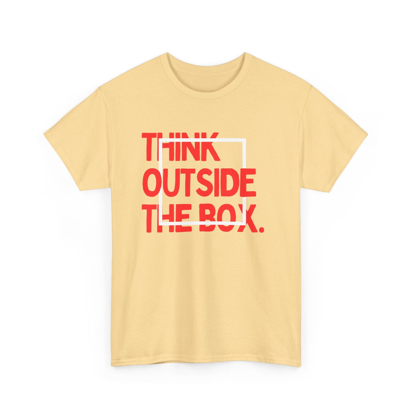 Creative Thinking Unisex Cotton Tee - Thin Out of Box, Inspirational Shirt, Motivational Gifts, Trendy Top for All Occasions, Perfect for Dreamers