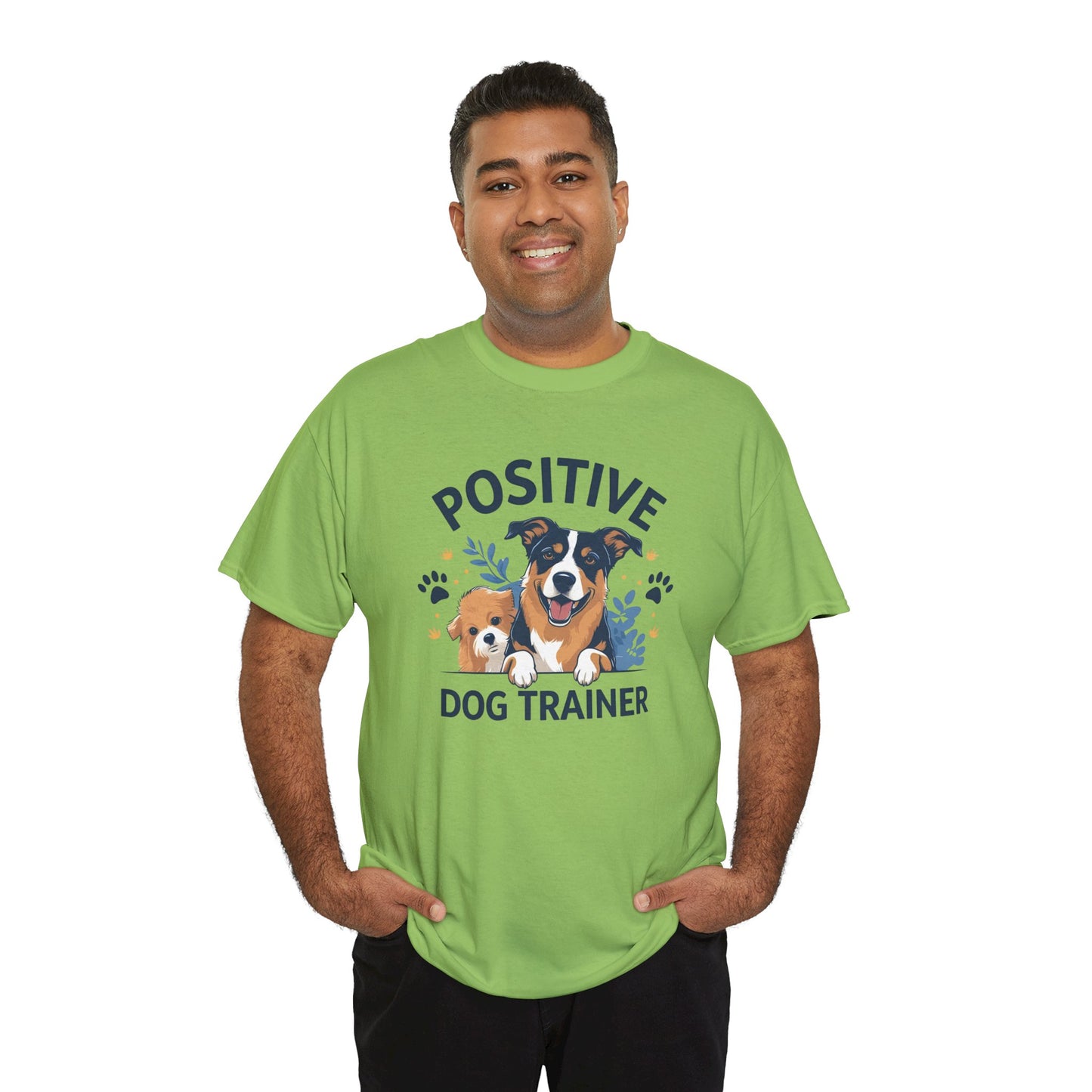 Positive Dog Trainer Tee, Dog Lover Gift, Unisex Cotton T-Shirt, Pet Training Apparel, Animal Care, Casual Dog Shirt