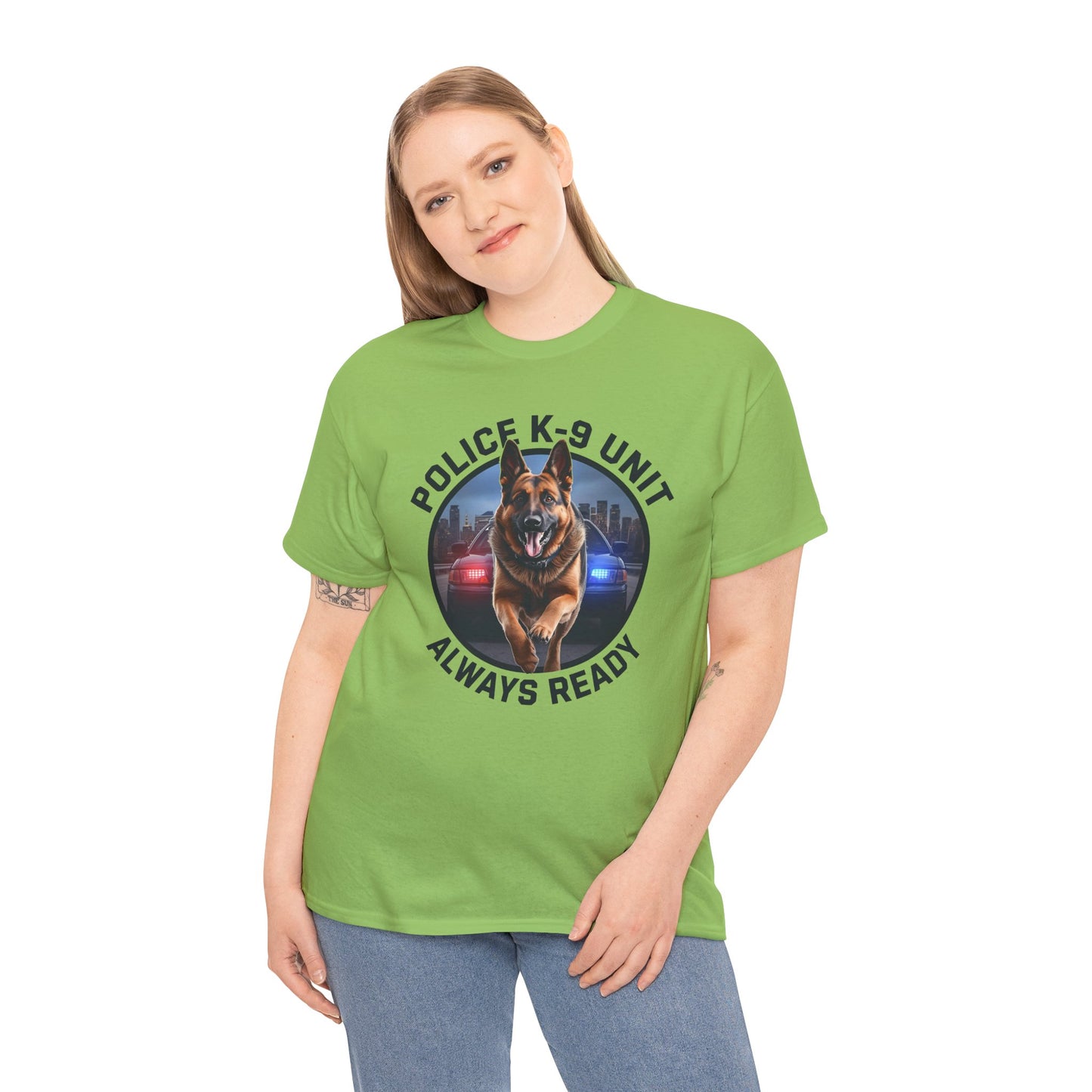 Police K-9 Unit Tee, Always Ready Graphic Tee, Dog Lover Gift, Police Support Shirt, Police Dog Merchandise