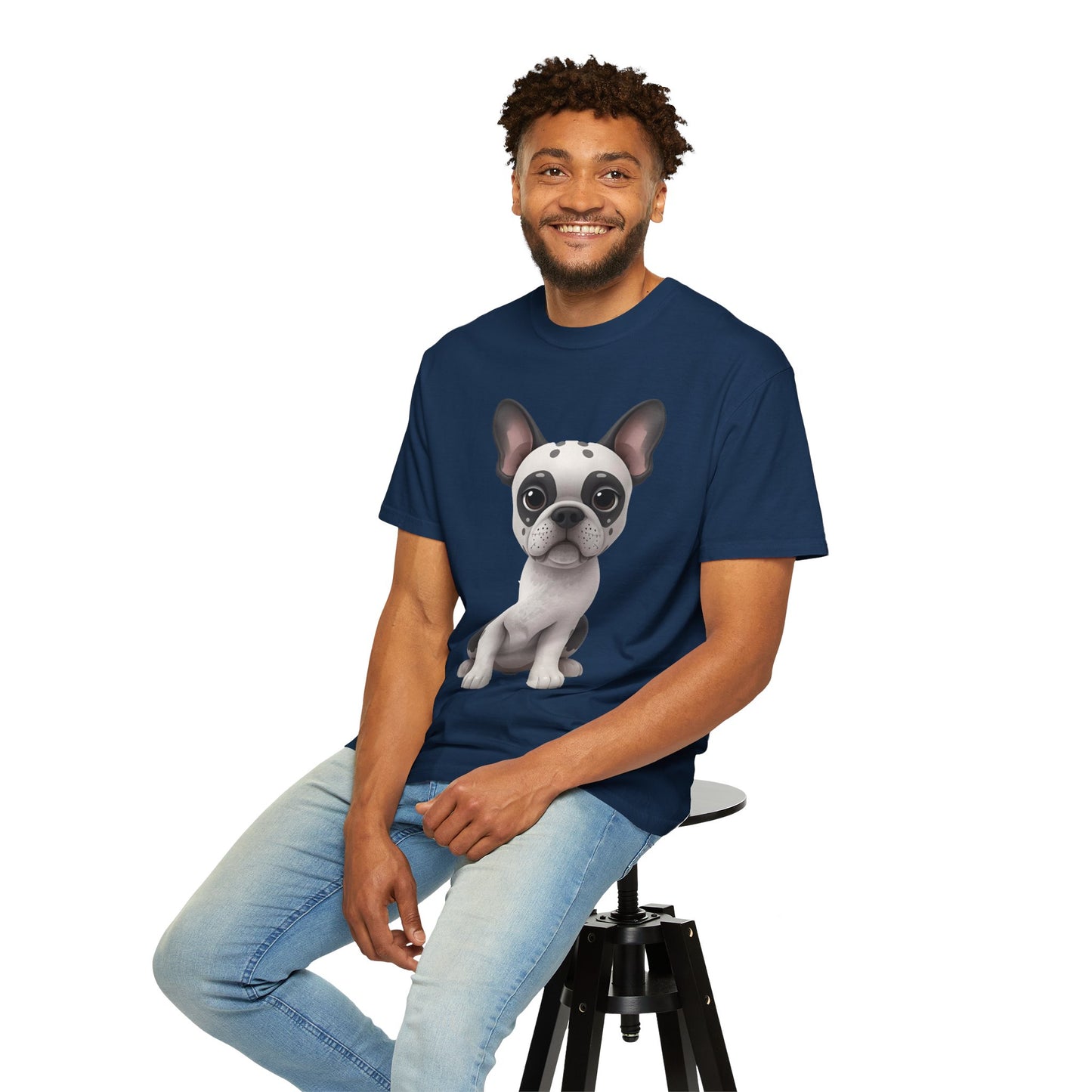 Cute 3D Design French Bulldog Unisex T-shirt, Animal Lover Gift