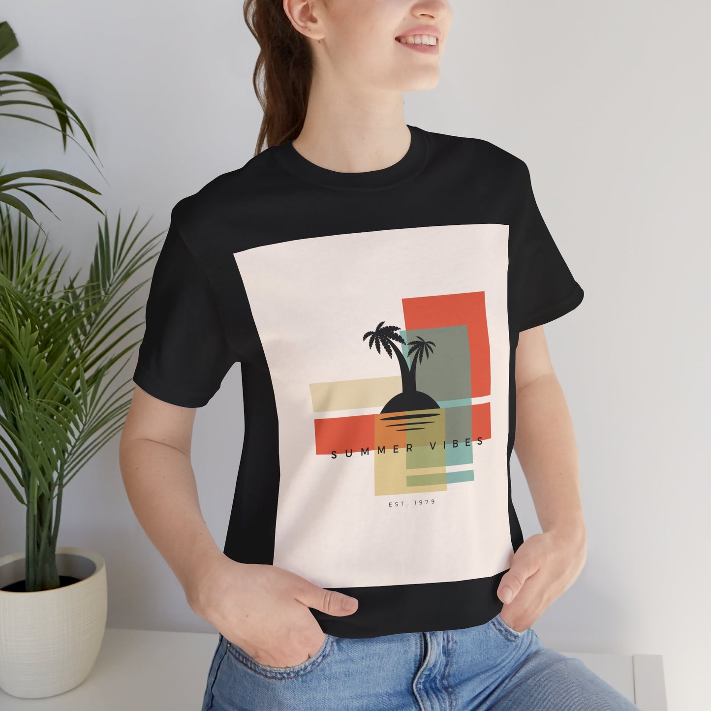 Tropical Sunset Tee, Summer Vibes Shirt, Vacation Outfit, Unisex Graphic Tee, Gift for Beach Lovers, Casual Wear