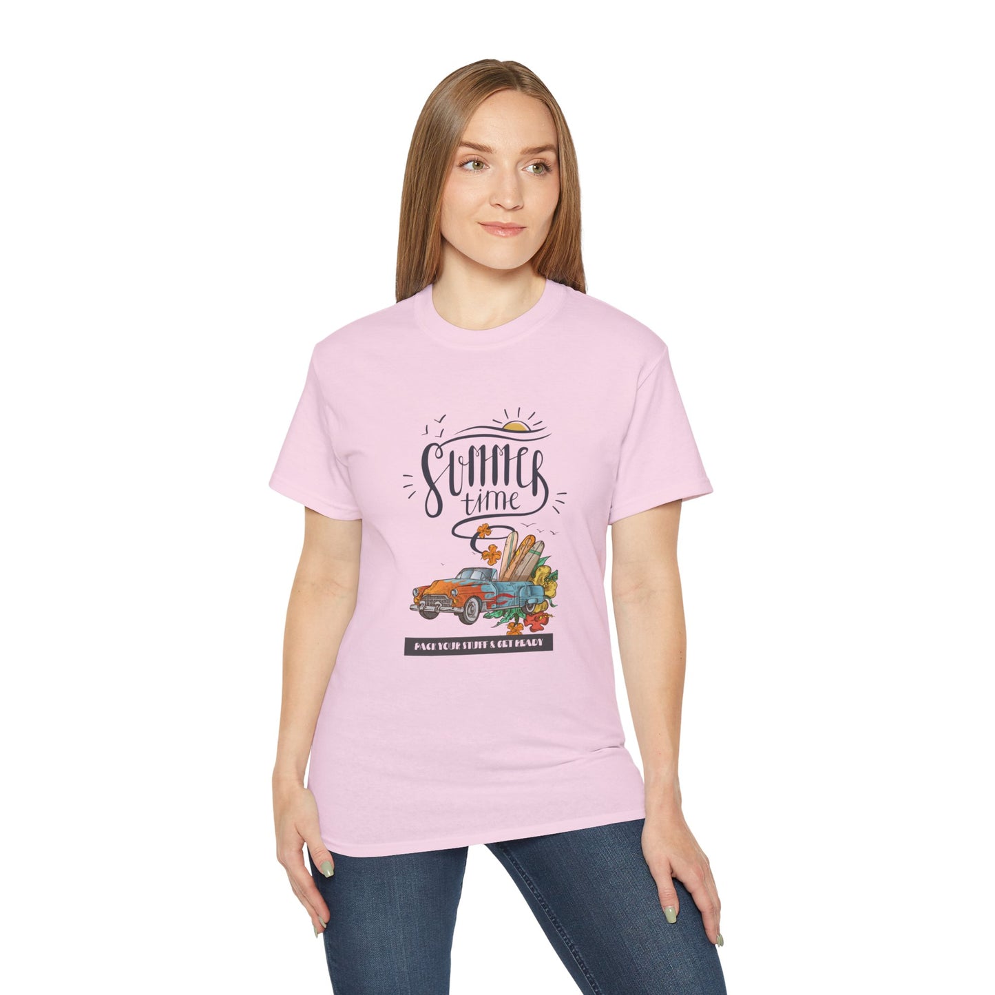 Summer Times Vintage Graphic Tee, Casual Summer Shirt, Beach Day Outfit, Gift for Travel Lovers, Unisex Cotton T-Shirt