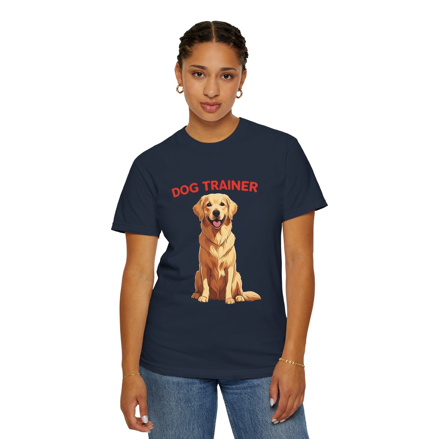 Dog Trainer Unisex Garment-Dyed T-Shirt | Perfect Gift for Dog Lovers, Pet Owners, Trainers, Birthdays, and Everyday Use