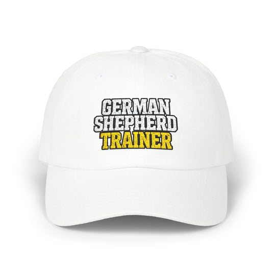 Embroidered German Shepherd Trainer Dad Cap | Perfect Gift for Dog Owners