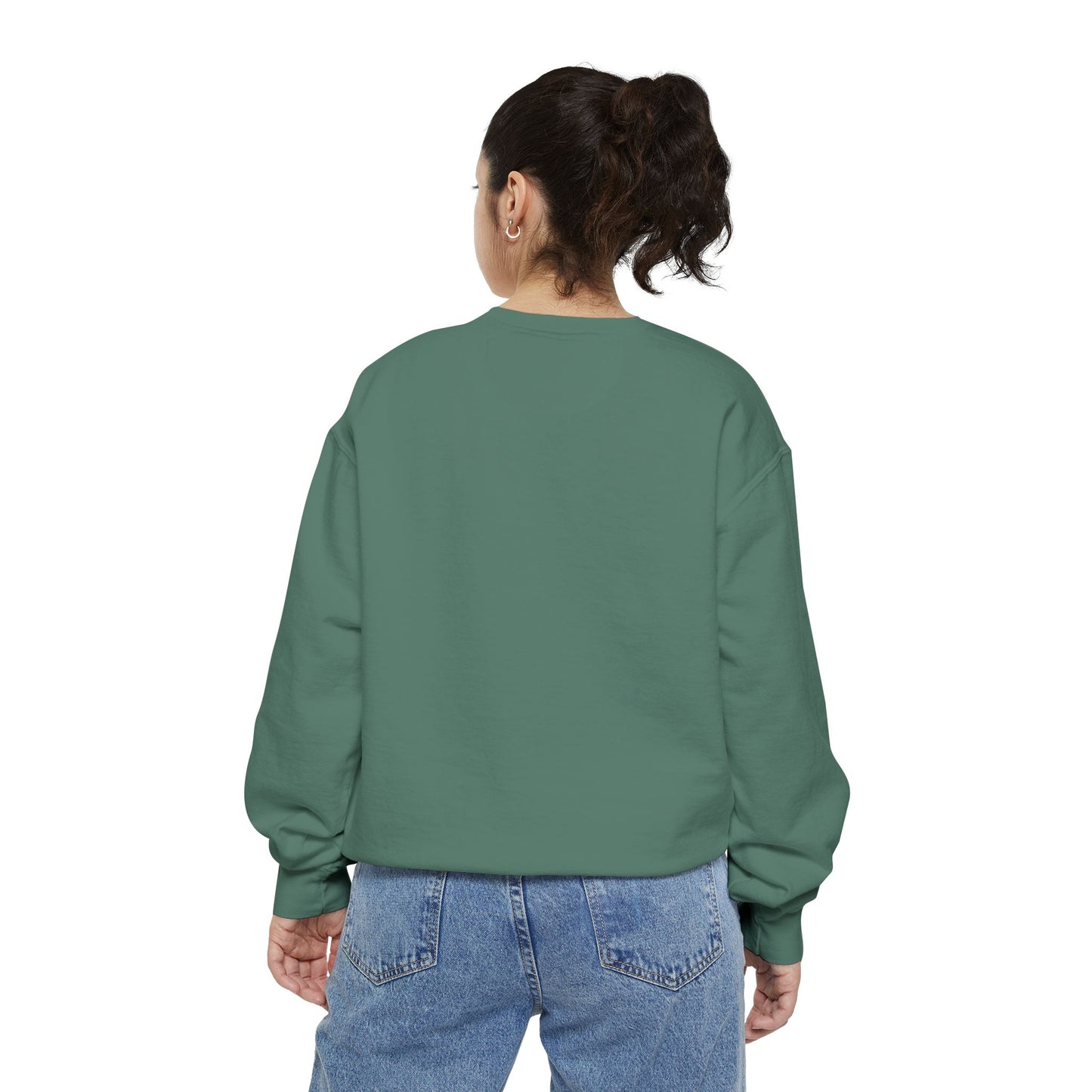Unisex Dog Lover Sweatshirt With Close Up of Working German Shepherd Mouth Opened