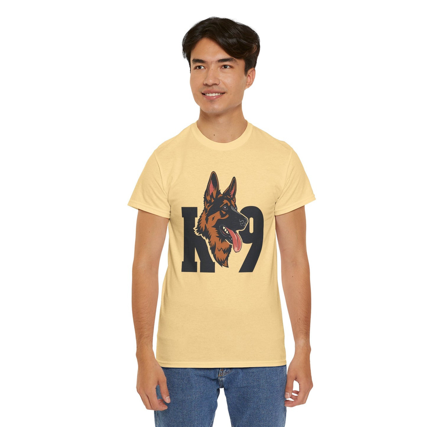 German Shepherd K9 Lover Unisex Heavy Cotton Tee | Dog Owner Gift, Dog Lover Apparel