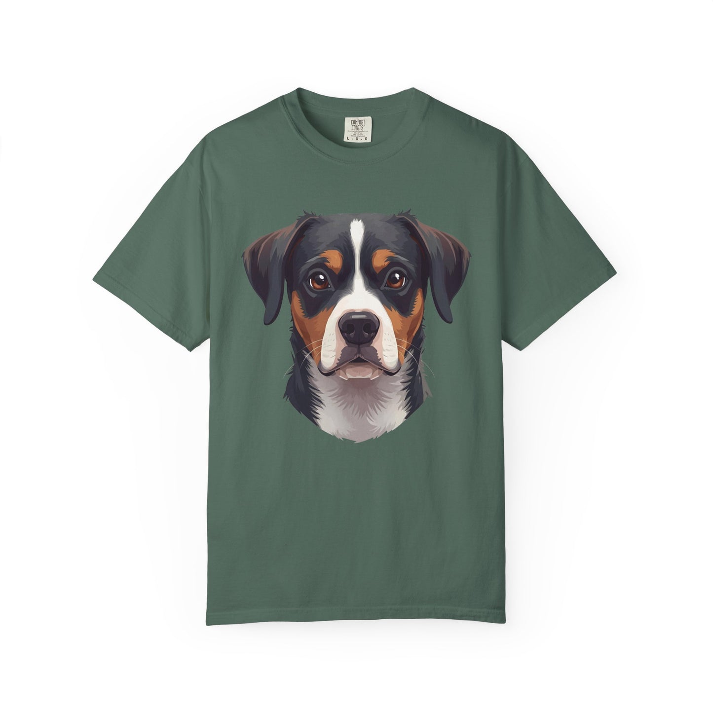 Unisex Tricolor Dog's 3D Design T-Shirt, Gift for Dog Owners, Animal Lover Apparel