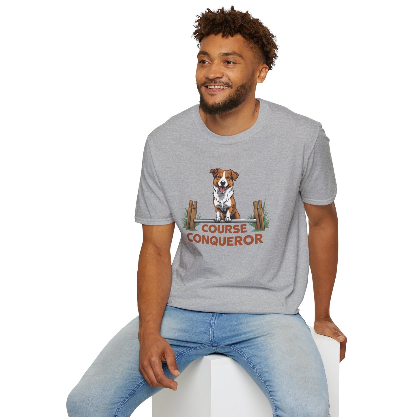 Course Conqueror Dog Training Shirt | Dog Owner Gift, Casual Wear, Funny Pet Apparel, Canine Enthusiast Top