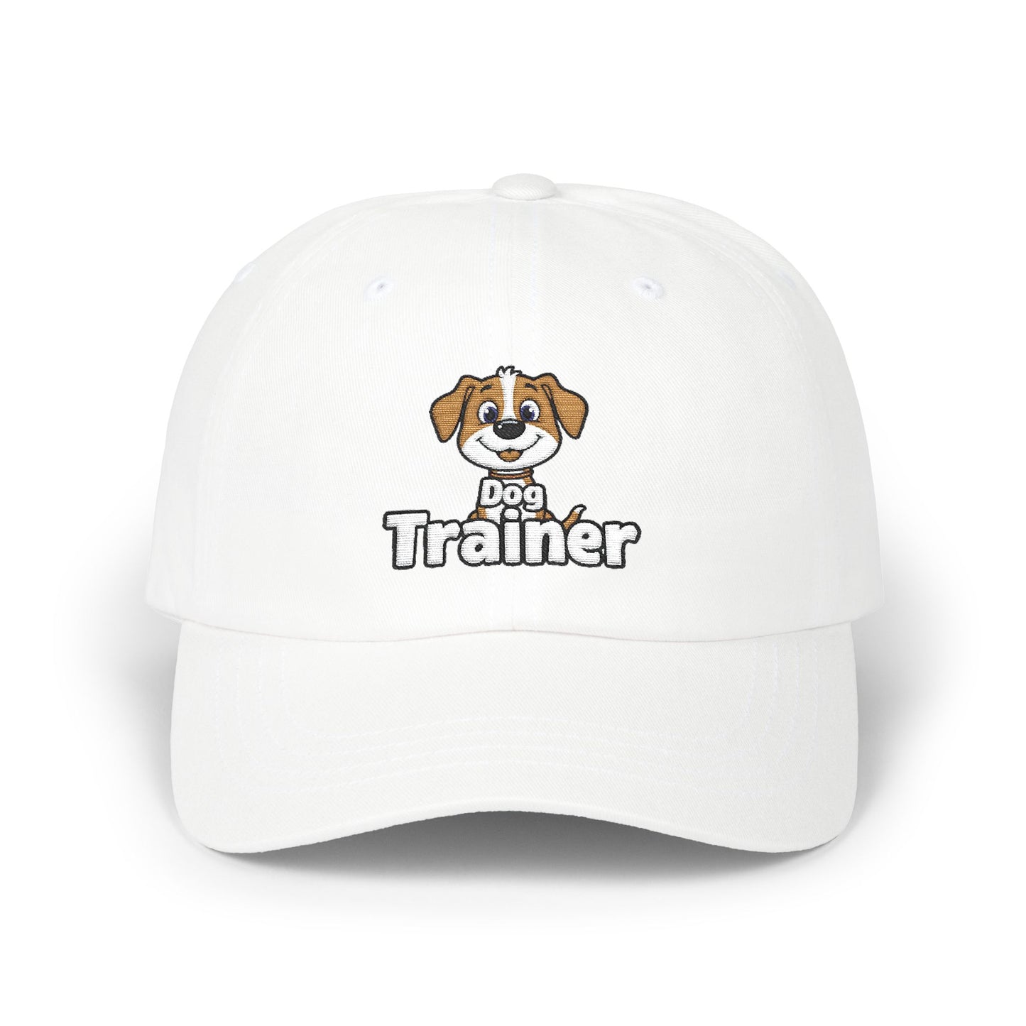 Embroidered Dog Trainer Classic Dad Cap Featuring a Cute Funny Dog | Dog-themed Accessories
