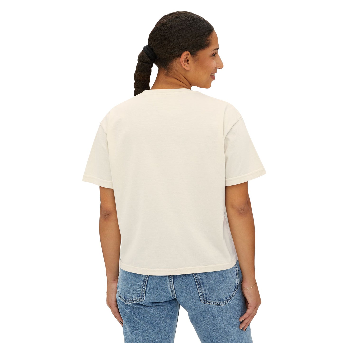 Just a Girl With Goals Women's Boxy Tee, Casual Graphic Shirt, Cute Trendy Top, Motivational Tee, Gift for Her, Everyday Wear