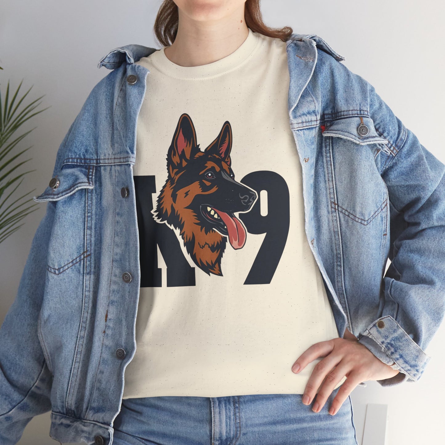 German Shepherd K9 Lover Unisex Heavy Cotton Tee | Dog Owner Gift, Dog Lover Apparel