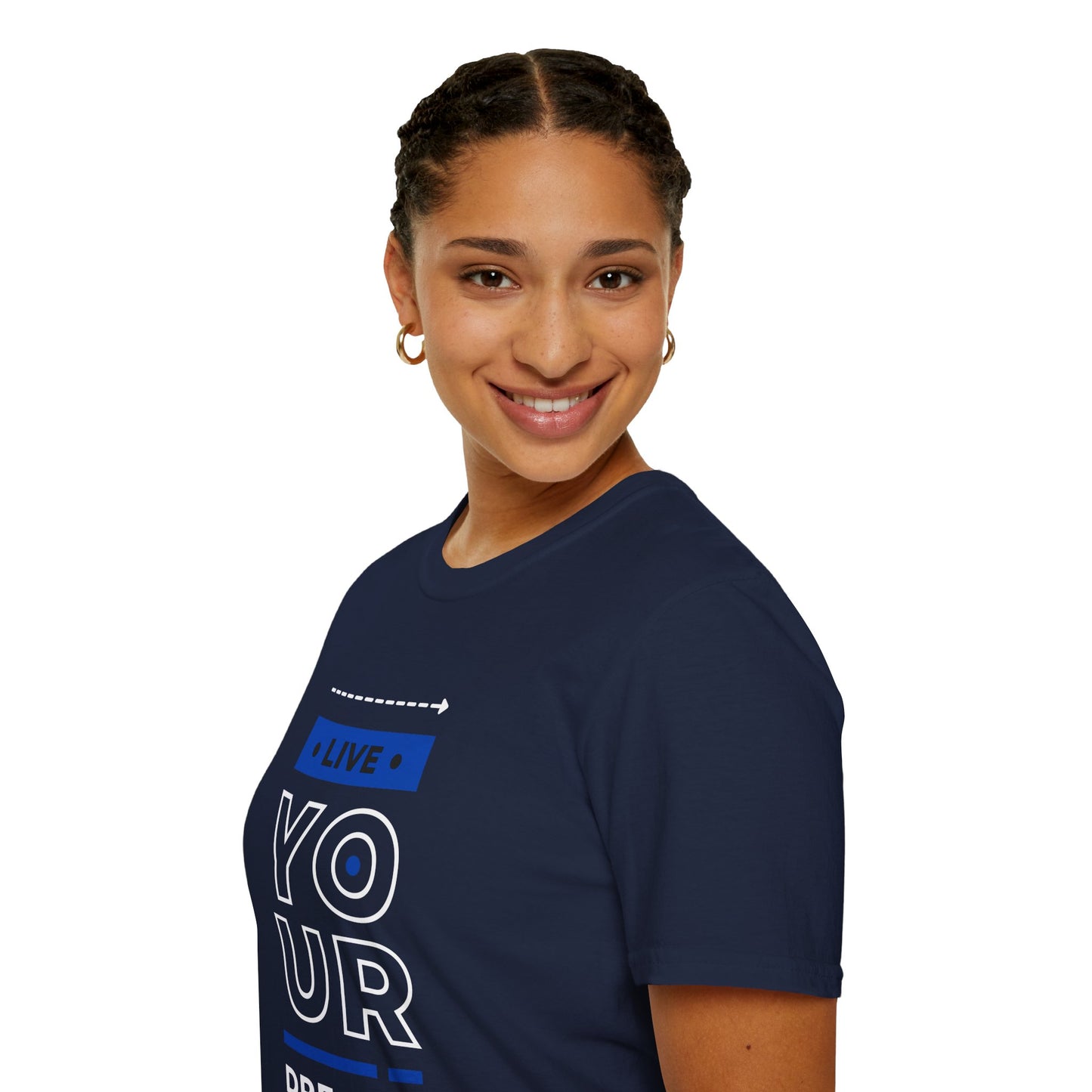 Live Your Dreams Unisex Softstyle T-Shirt, Inspirational Tee, Motivational Gift, Casual Wear, Daily Reminder, Empowerment Top