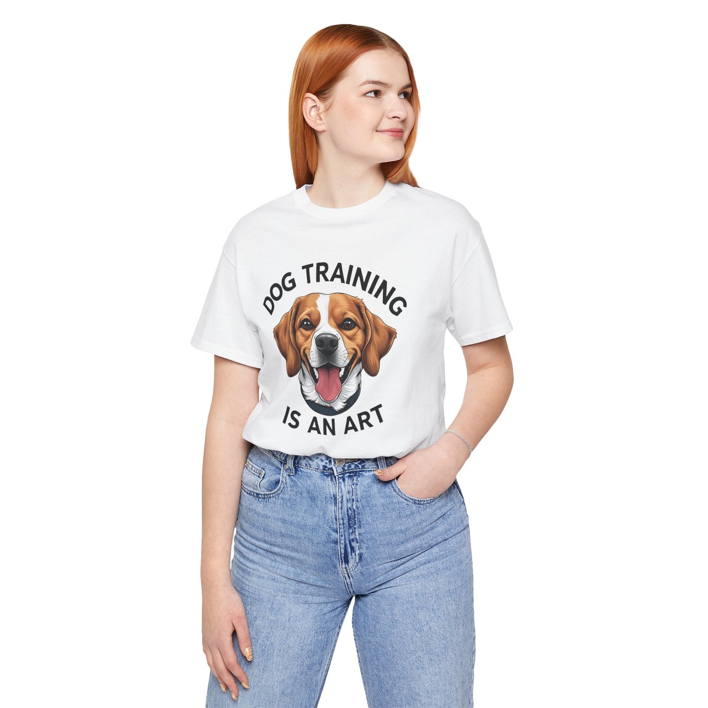 Dog Training is An Art Tee - Unisex Jersey Short Sleeve, Gift for Dog Lovers, Training T-Shirt, Dog Owner Apparel, Cute Canine Shirt