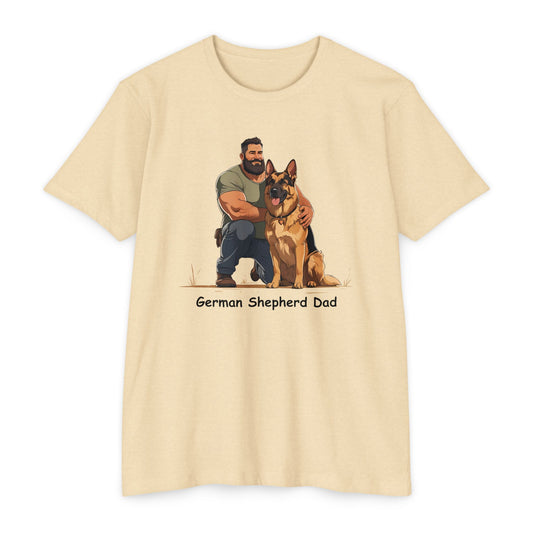 German Shepherd Dad Unisex T-Shirt, Dog Lover Shirt, Pet Owner Gift, Father's Day Tee, Animal Rescue Support