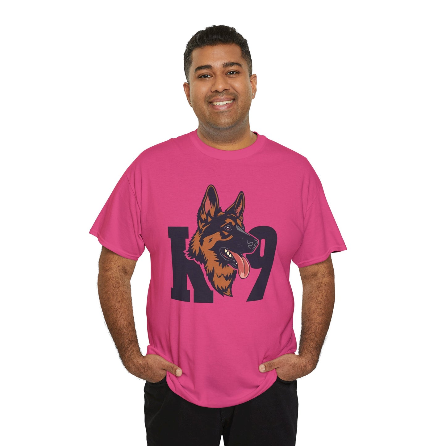German Shepherd K9 Lover Unisex Heavy Cotton Tee | Dog Owner Gift, Dog Lover Apparel