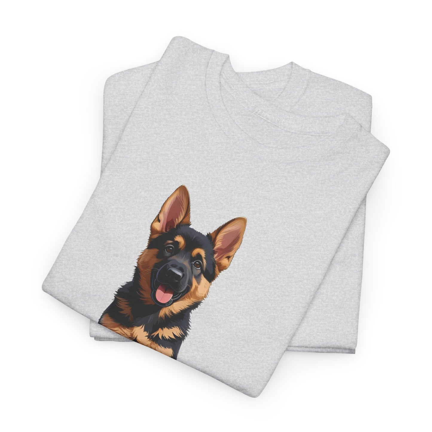 Adorable German Shepherd Puppy Lover Tee: A Friend Like No Other, Dog Owner Gift, Dog Mom Shirt, Gifts for Animal Lovers, Unisex Cotton T-shirt