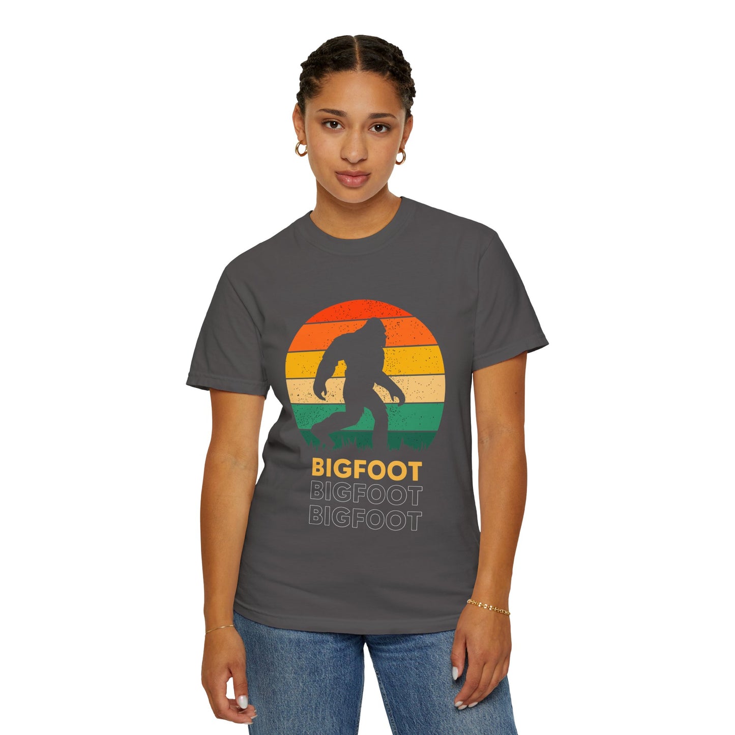 Retro Bigfoot Unisex T-Shirt, Vintage Sasquatch Tee, Nature Lover Gift, Outdoor Adventure Apparel, Cool Summer Shirt