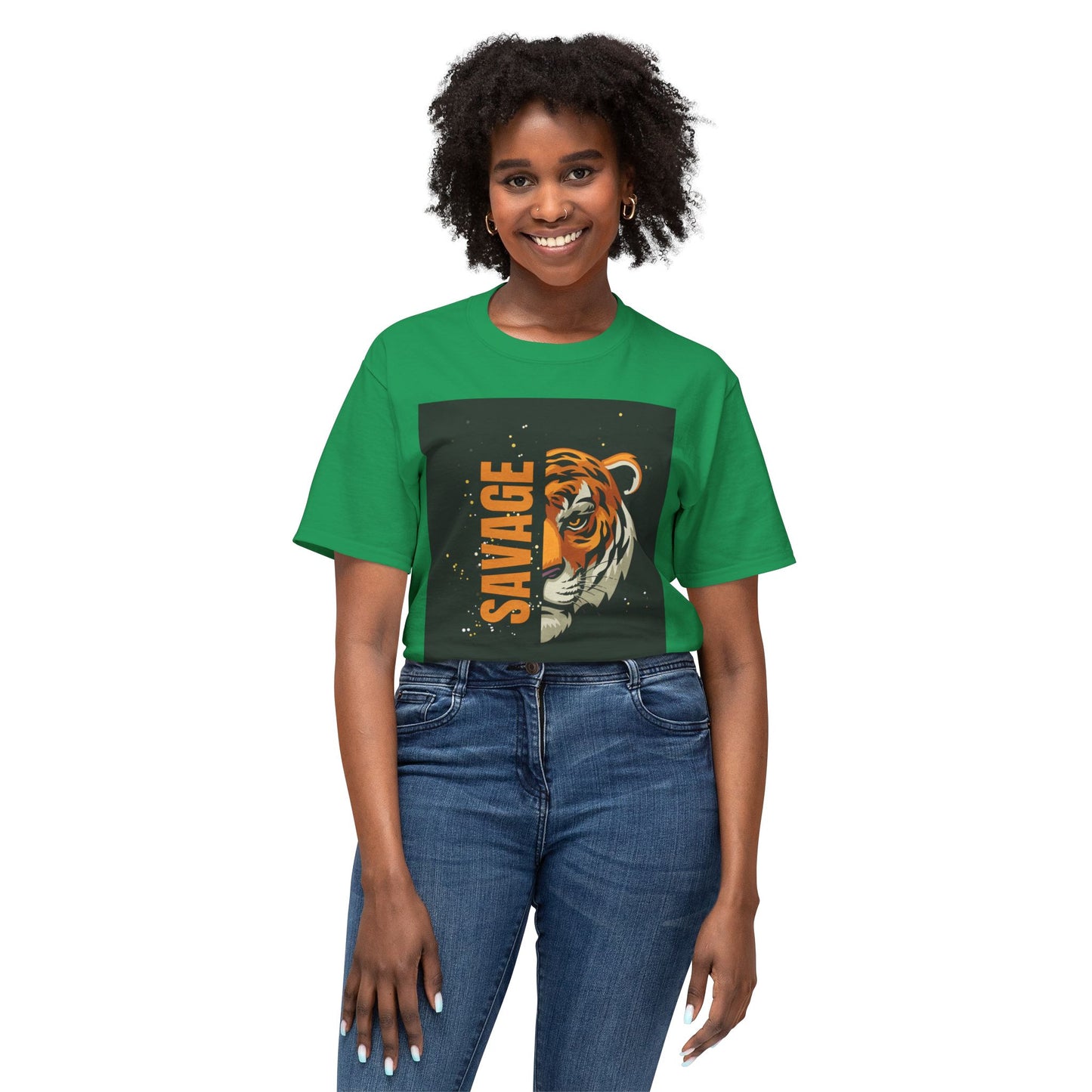 Savage Tiger Unisex T-Shirt, Graphic Tee, Animal Lover Shirt, Trendy Fashion, Gift for Him/Her, Wild Style Clothing
