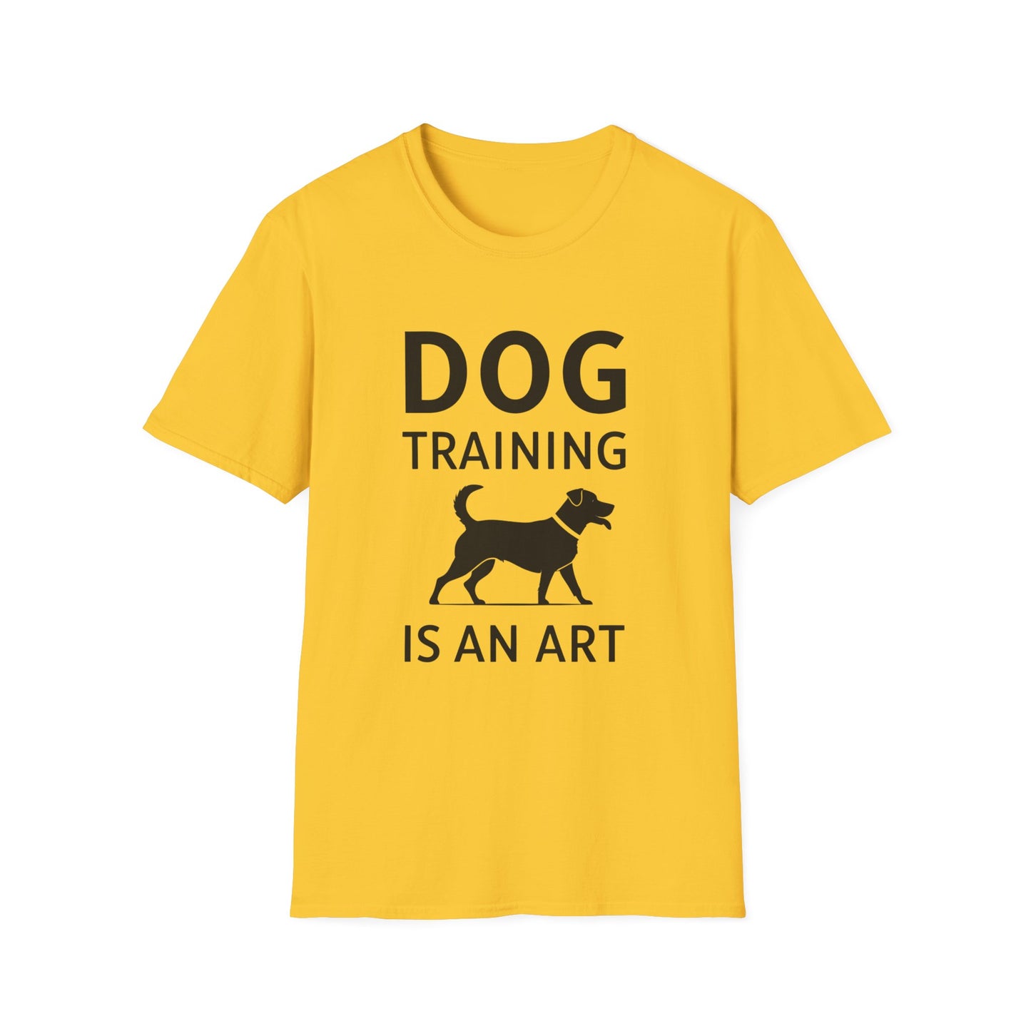 Dog Training is an Art Unisex Softstyle T-Shirt, Dog Lover Gift, Pet Training Apparel, Dog Owner Tee, Casual Wear, Gift for Dog Trainers