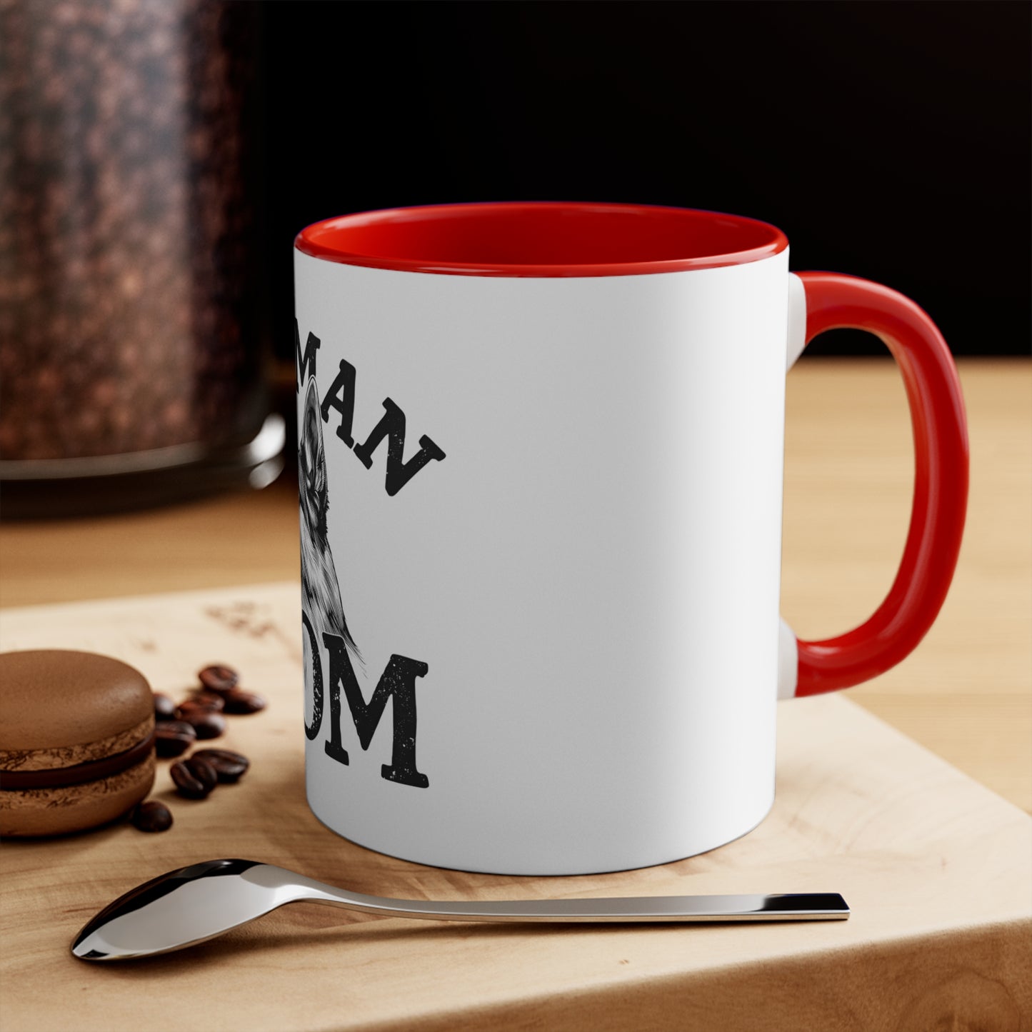 German Shepherd Mom Accent Mug - Perfect Gift for Dog Lovers, Pet Owner Mug, Animal Lover Coffee Cup, Unique Birthday Present, Dog Mom