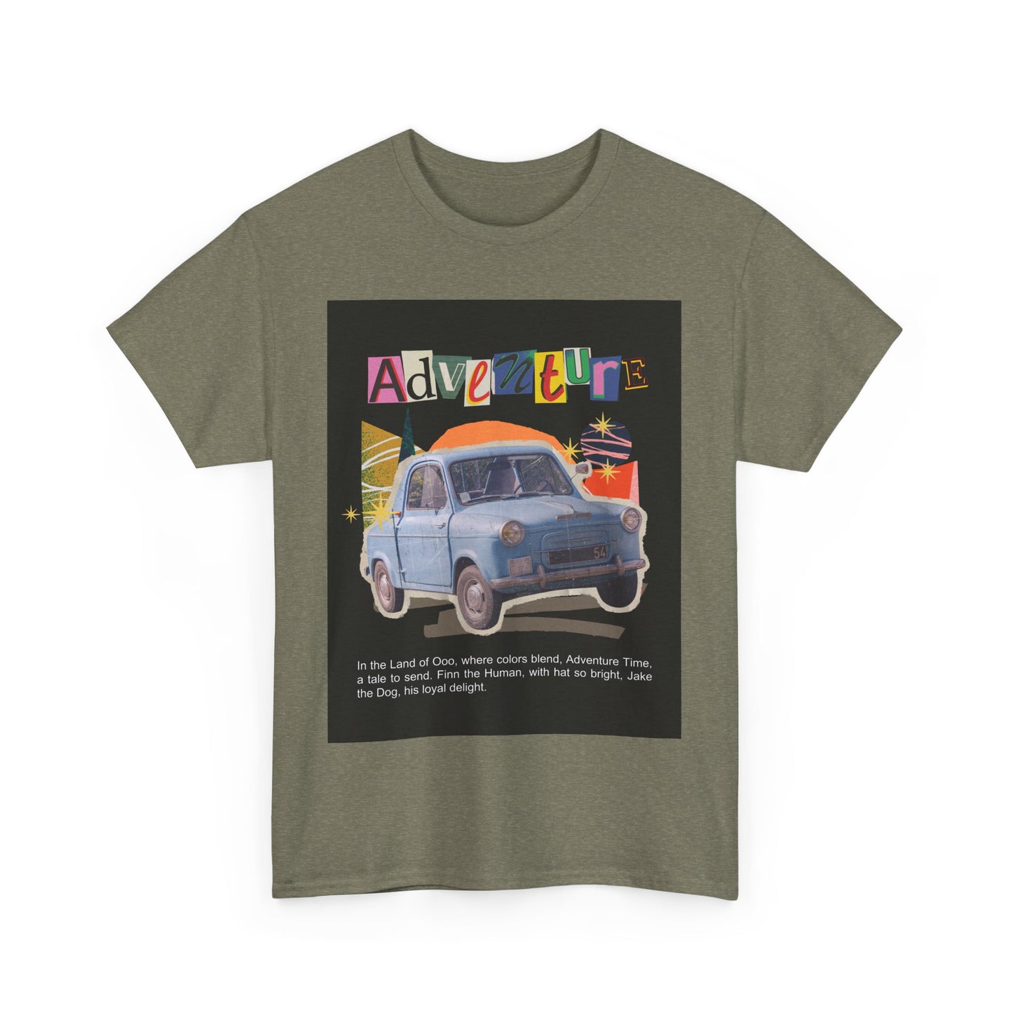 Adventure-Themed Unisex Cotton Tee, Retro Car Graphic Tee, Travel T-Shirt, Gift for Adventurers, Vintage Exploration Top