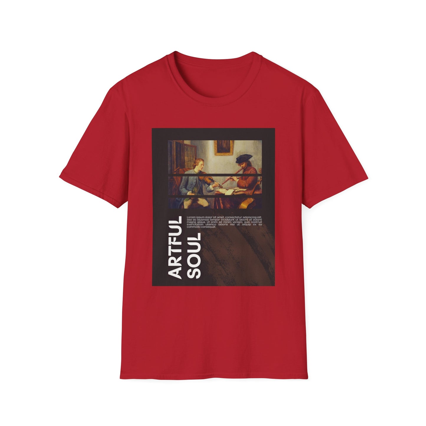 Artful Soul Unisex Softstyle T-Shirt, Artistic Tee, Gift for Art Lovers, Casual Wear, Creative Fashion, Art Enthusiast Shirt
