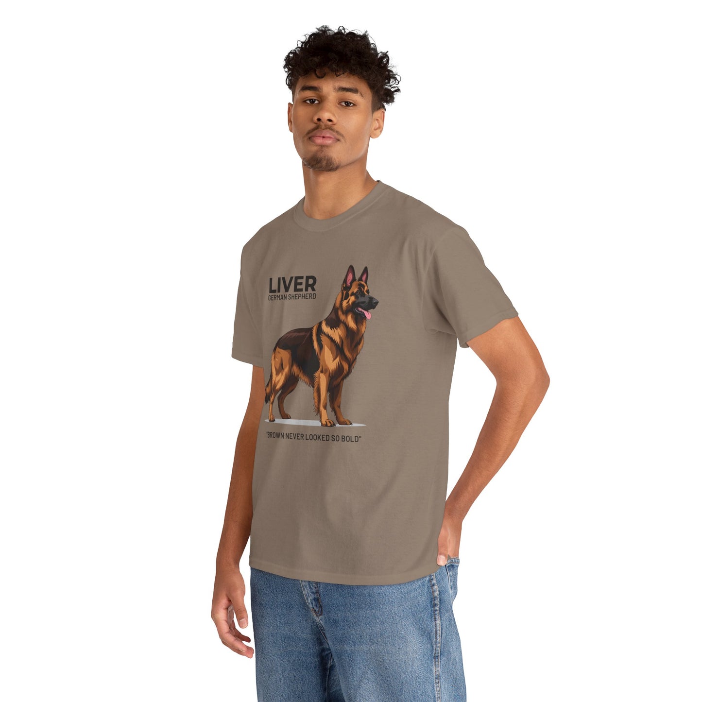 Liver German Shepherd Lover Tee - Brown Never Looked So Bold | Dog Owner Gift, Pet Parent Shirt, Animal Lover Apparel